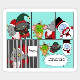 Fun Christmas Comic Finale Sticker